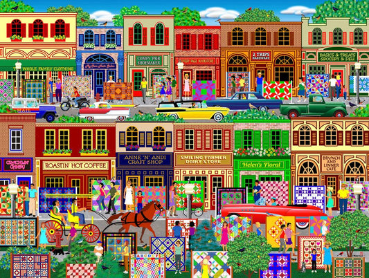 Hometown 500 Piece Jigsaw Puzzle by Springbok Puzzles