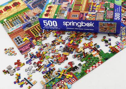 Hometown 500 Piece Jigsaw Puzzle by Springbok Puzzles
