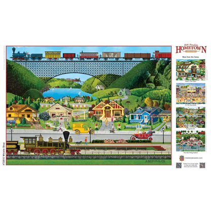 Hometown Gallery - Whistle Stop 1000 Piece Jigsaw Puzzle | Masterpieces Puzzles