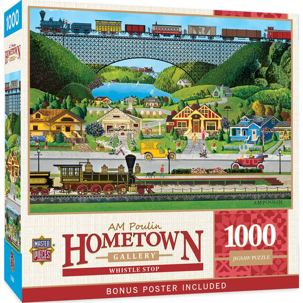 Hometown Gallery - Whistle Stop 1000 Piece Jigsaw Puzzle | Masterpieces Puzzles