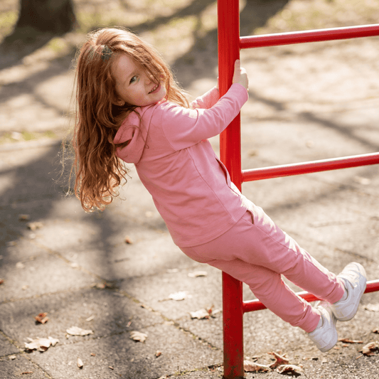 Hooded Jogger Set  Carnation Pink