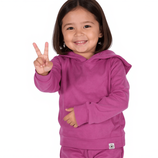 Hooded Jogger Set Raspberry Rose
