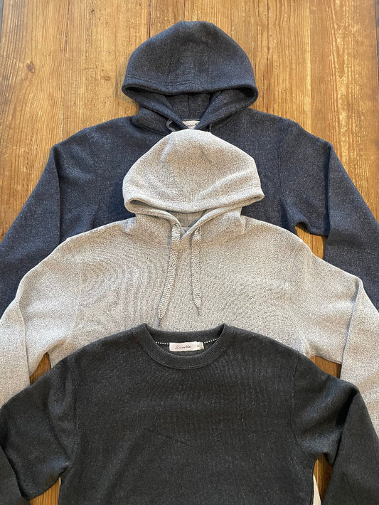 Half Moon Hoodie/Sweater Bundle (Heather Navy, White Pepper, and Heather Black) $39 SAVINGS