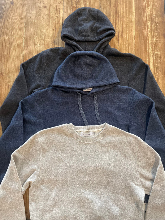 Half Moon Hoodie/Sweater Bundle (Heather Black, Heather Navy, and Heather Sand) $62 SAVINGS