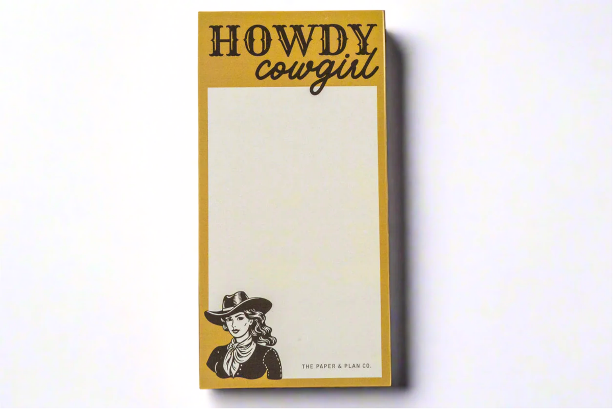 Howdy Cowgirl Notepad