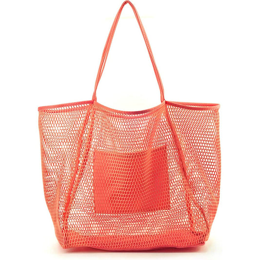 HOXIS Mesh Beach Tote Women's Shoulder Bag Otarealm