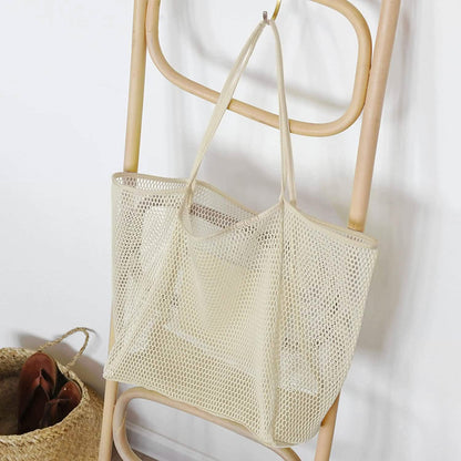 HOXIS Mesh Beach Tote Women's Shoulder Bag