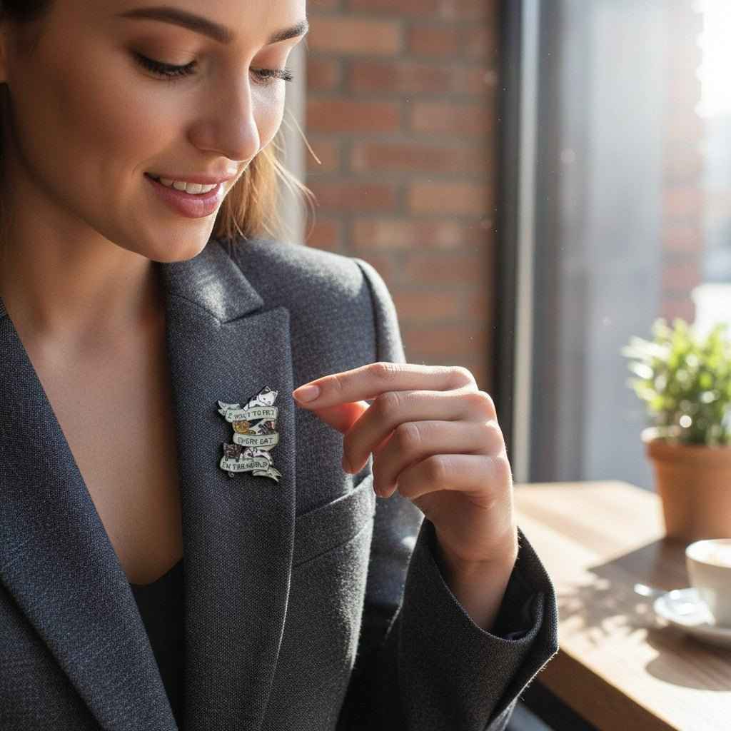 I Want to Pet Every Cat Pin – Cute Enamel Pin for Cat Lovers
