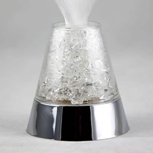 Ice Fiber Optic Light with Color-changing Crystal Base Otarealm
