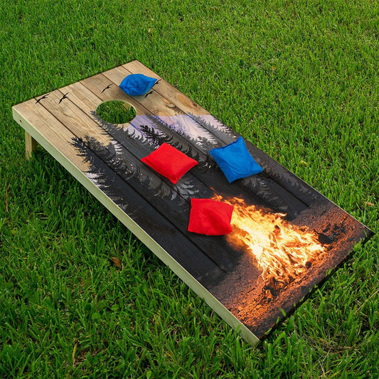 Campfire - Cornhole Board Wrap - Set of 2 Otarealm
