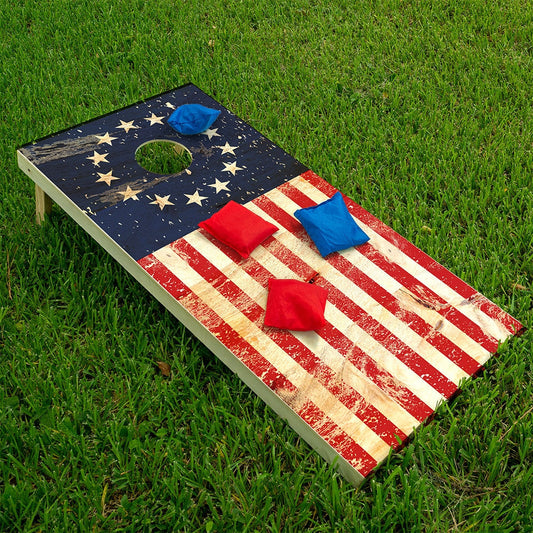 Betsy Ross Flag - Cornhole Board Wrap - Set of 2