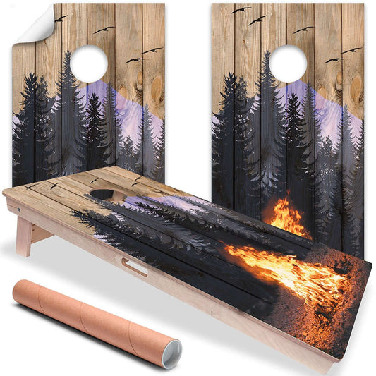 Campfire - Cornhole Board Wrap - Set of 2 Otarealm