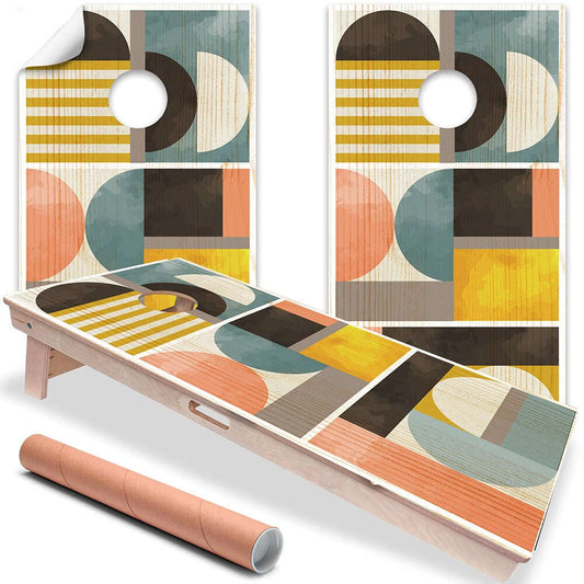 Geometric Abstract - Cornhole Board Wrap - Set of 2 Otarealm