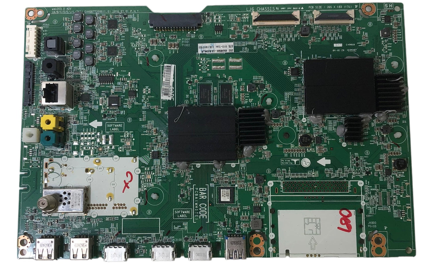 LG EBT64101503 Main Board for 65UH8500-UA.BUSWLJR