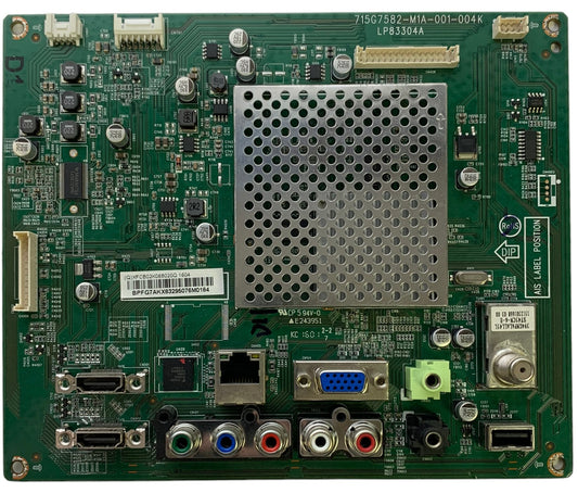 Vizio 756TXFCB02K0680 Main Board for D28H-D1 (LTT3UOBS Serial) Otarealm
