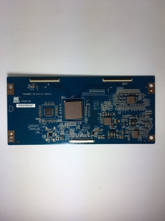 AUO 55.07A33.001 (07A33-1B, T420HW01 V2) T-Con Board Otarealm