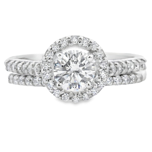 Cubic Zirconia CZ SS Bridal Sterling Silver