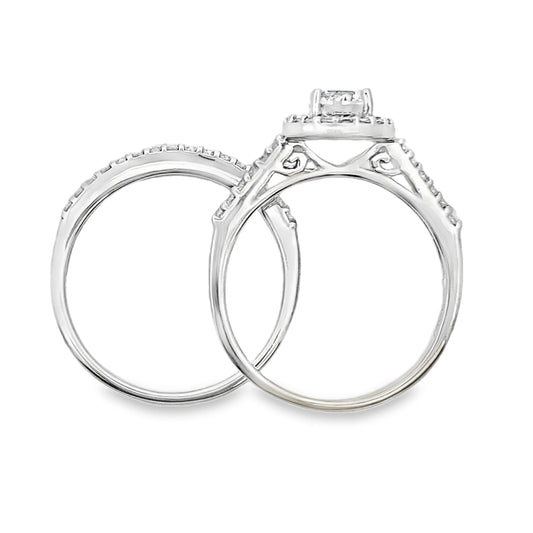 Cubic Zirconia CZ SS Bridal Sterling Silver