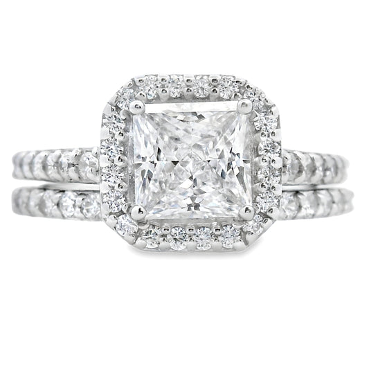 Cubic Zirconia CZ SS Bridal Sterling Silver
