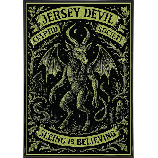 Jersey Devil Cryptid Society Poster Print