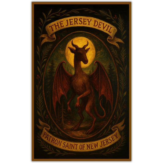 Jersey Devil Patron Saint of New Jersey Sticker