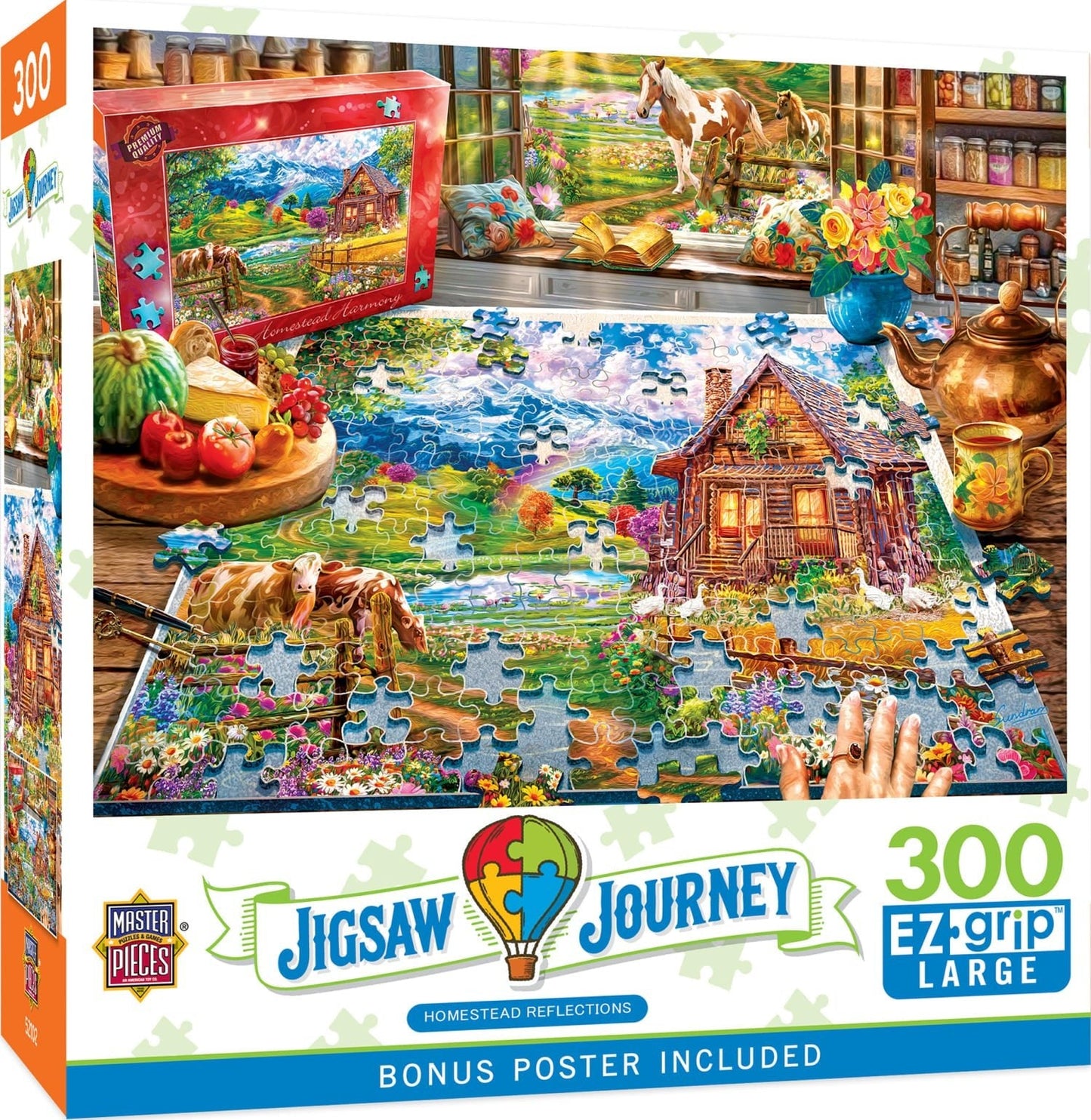 Jigsaw Journey Homestead Reflections 300 Piece EZ Grip Jigsaw Puzzle | Masterpieces