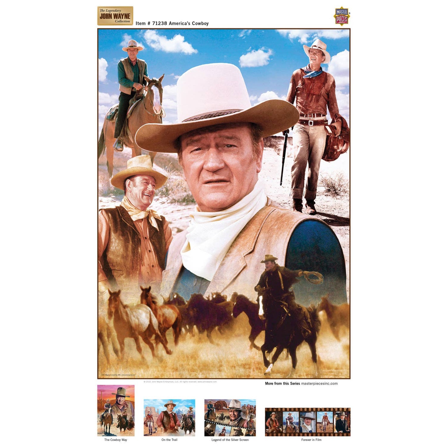John Wayne Collection - America's Cowboy 1000 Piece Puzzle | Masterpieces