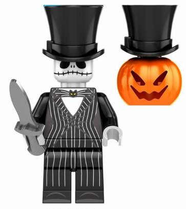 Jack Skellington Custom Minifig – The Pumpkin King Otarealm