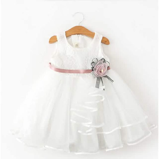 Kids Little Girls' Dress Flower Swing Dress Otarealm