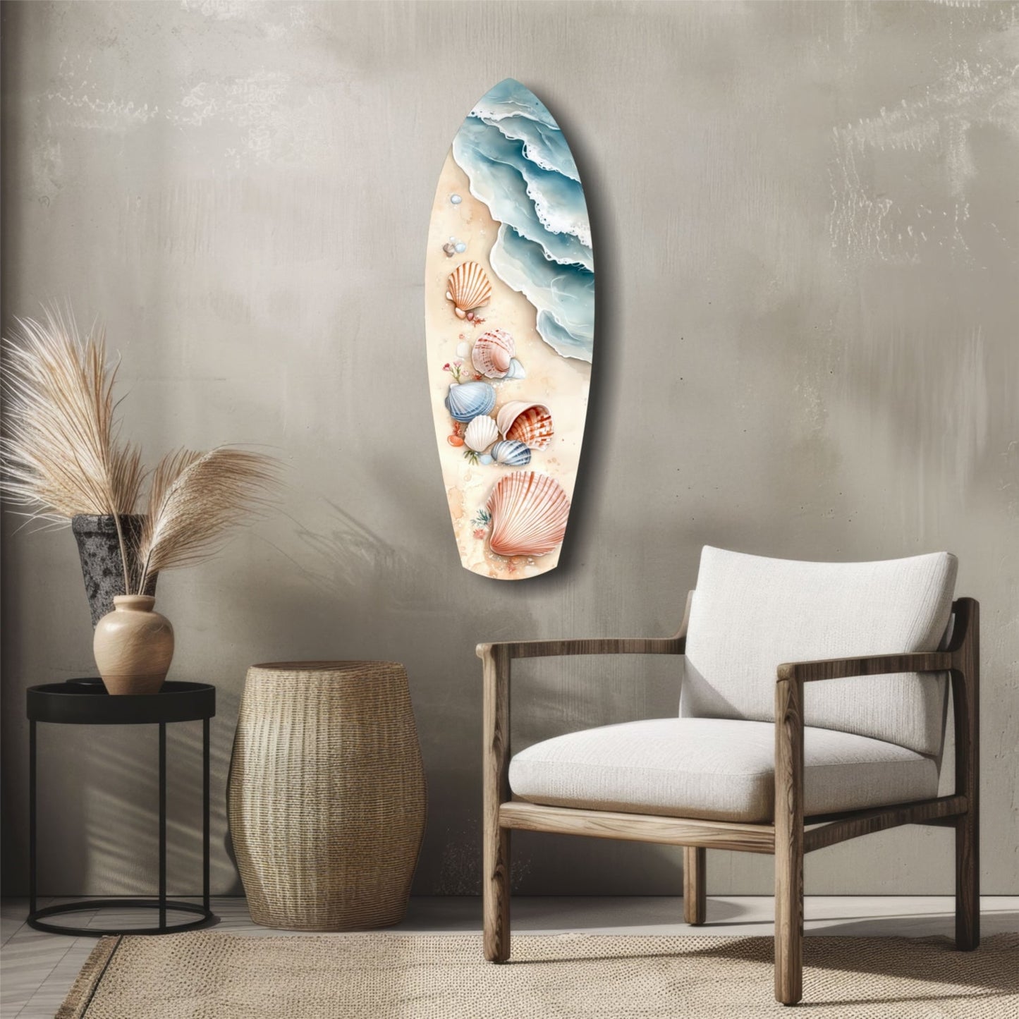 Shoreline Treasures  Glass Wall Art