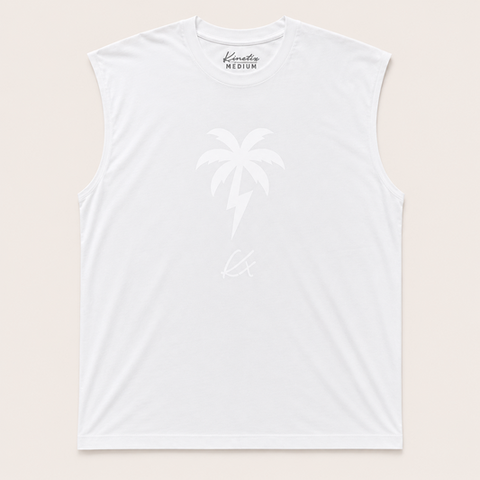 KX Thunder Palm Muscle Tee (Snow White)