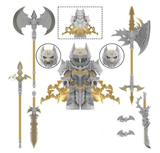 Batman Berserk Anime Minifigure – White Armored Demon Slayer Style