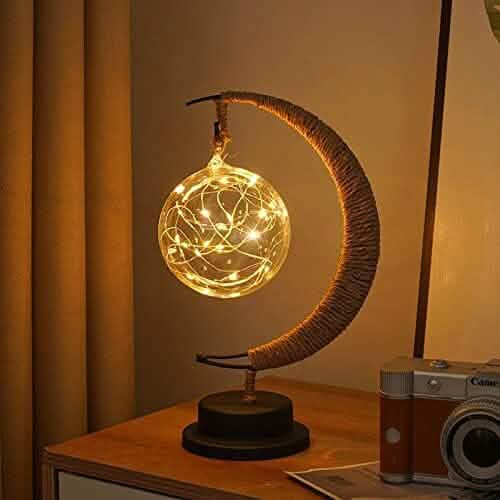 LED Ball Lamp Wrought Iron Moon Lamp Otarealm