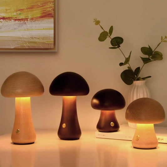 LED Rechargeable Creative Mushroom Table Lamp Otarealm