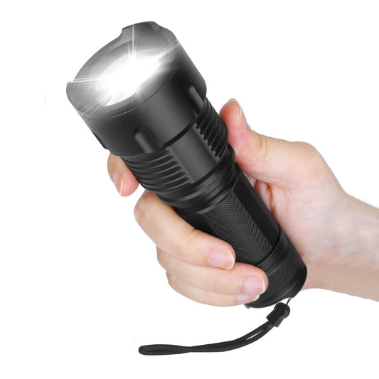 LED Rechargeable Zoomable Flashlight Otarealm