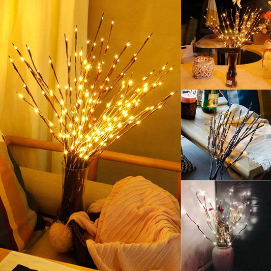 LED Tree Branch Lamp Floral Lights Otarealm