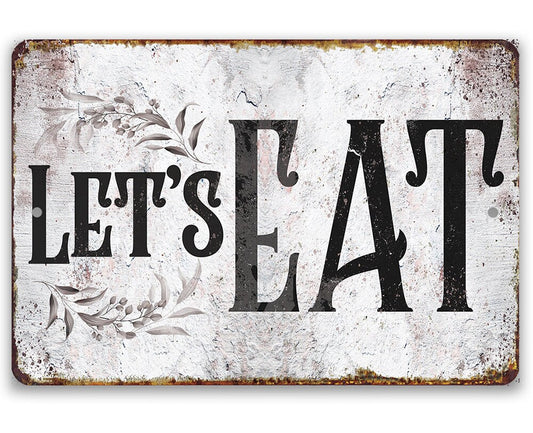 Let's Eat - Metal Sign
