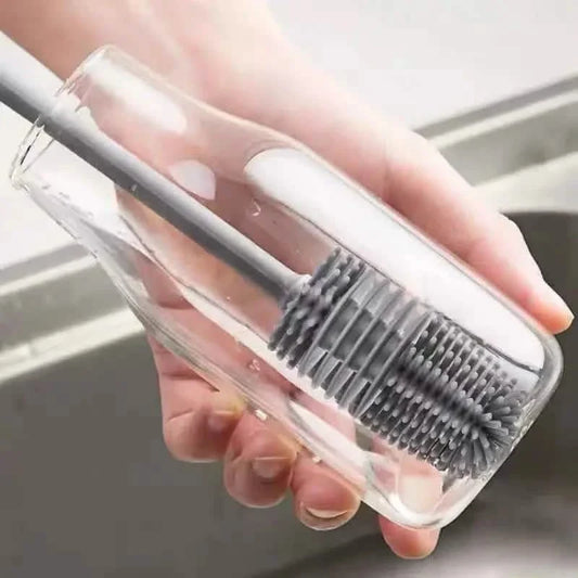 Long-Handle Silicone Cup & Bottle Brush