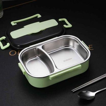 Bento Lunch Box – Includes Thermos Bag, Spoon &  Chopsticks