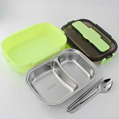 Bento Lunch Box – Includes Thermos Bag, Spoon &  Chopsticks