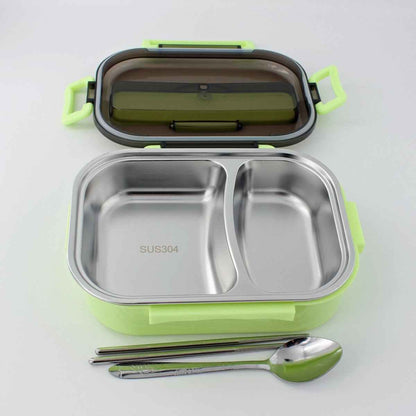 Bento Lunch Box – Includes Thermos Bag, Spoon &  Chopsticks
