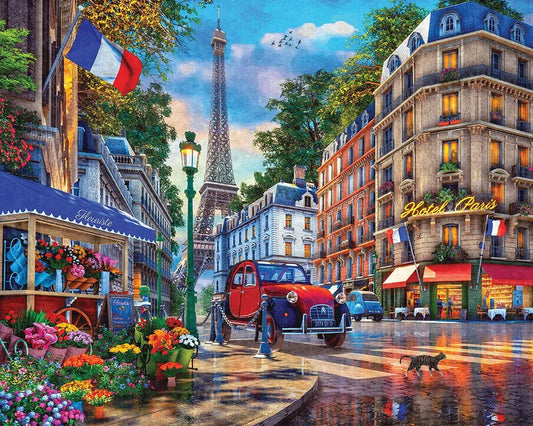Majestic by Springbok Paris Street Life 1000 Piece Jigsaw Puzzle  | Springbok Puzzles