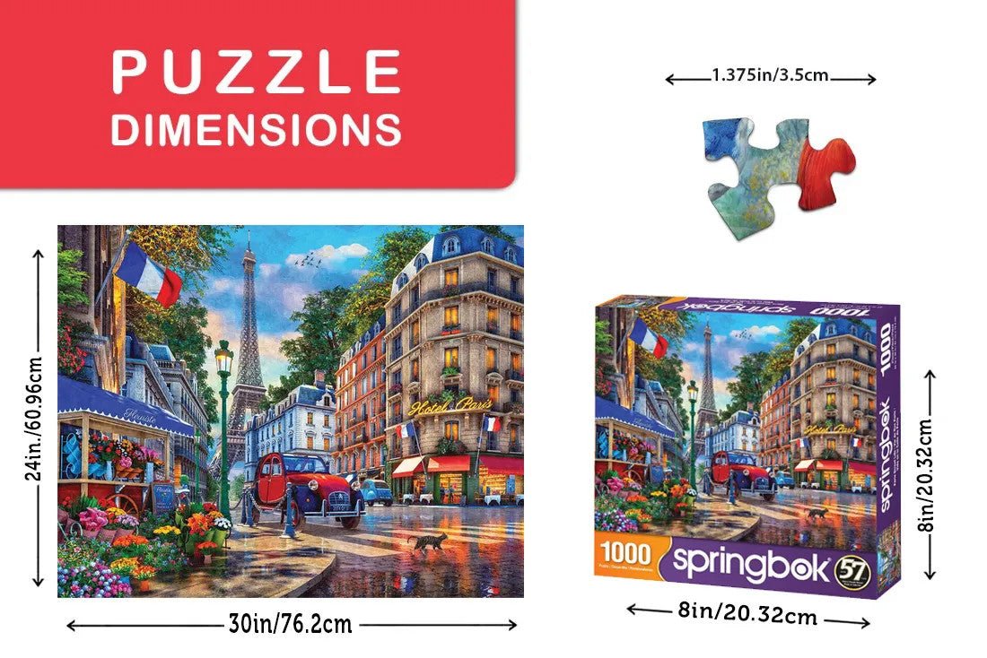 Majestic by Springbok Paris Street Life 1000 Piece Jigsaw Puzzle  | Springbok Puzzles