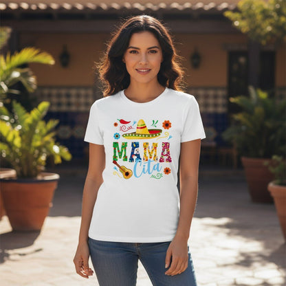 Mamacita T-Shirt 100% Cotton Mothers Day Gift Wife Fiesta Graphic Tee
