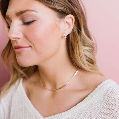 Jade Herringbone Necklace Otarealm