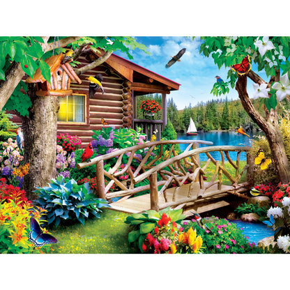 Memory Lane - Cabin Crossing 300 Piece EZ Grip Puzzle | Masterpieces Puzzles