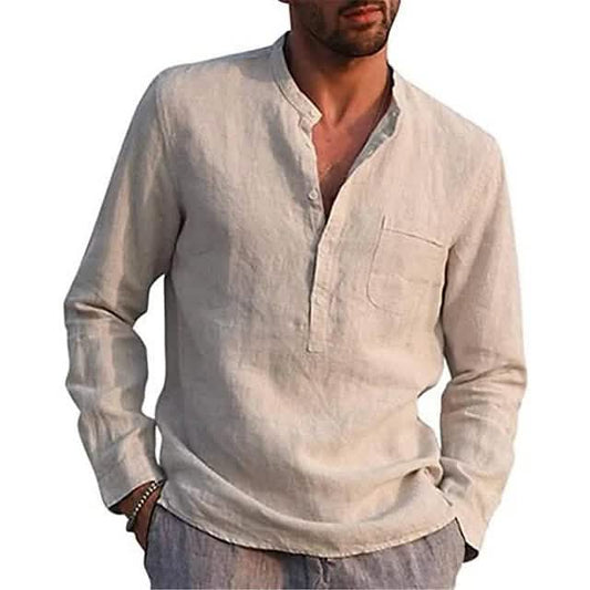 Men's Casual Button Down Shirts Long Sleeve Tops Otarealm