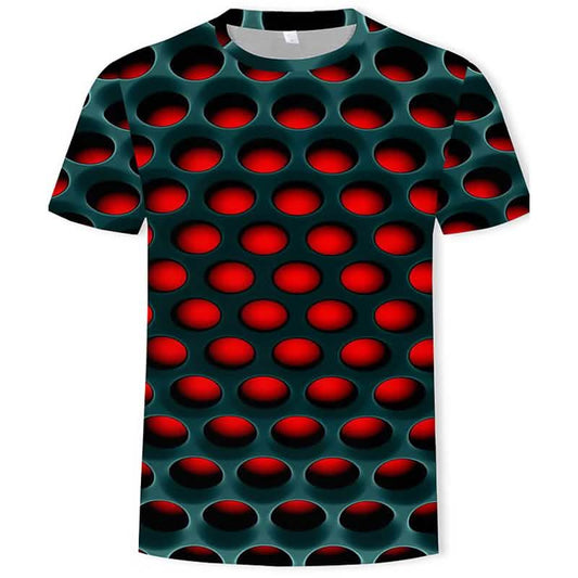 Men's Optical Illusion Plus Size Shirt