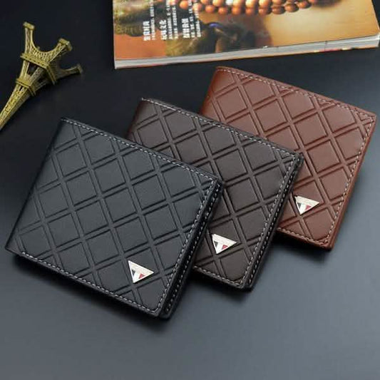 Men's RFID Genuine Leather Slim Trifold Wallet Otarealm