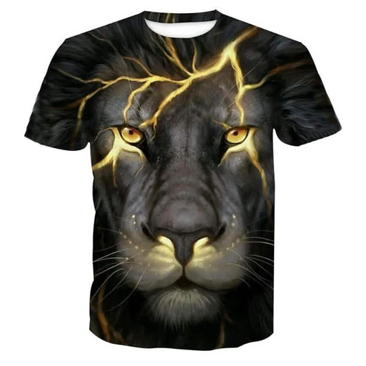 Men's T-Shirt Graphic Animal Plus Size Print Short Sleeve Halloween Tops Otarealm